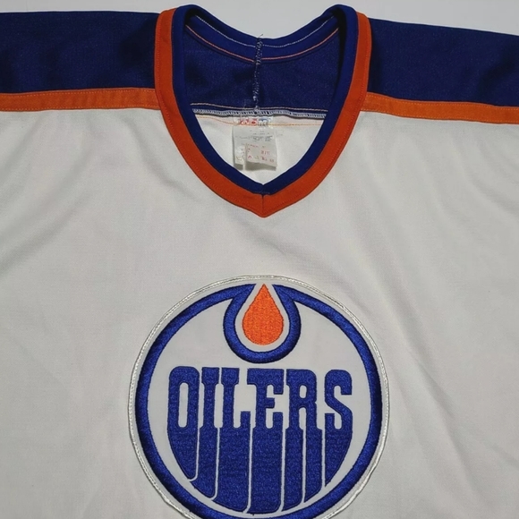 Vintage CCM Edmonton Oilers Jersey Maska NHL - Picture 3 of 5